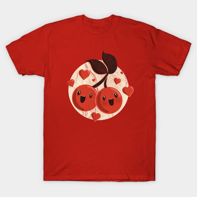 Very Vintage Cherries T-Shirt by Kappacino Creations